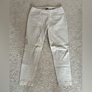 Loft Skinny Ankle Beige Dress Pants size 12